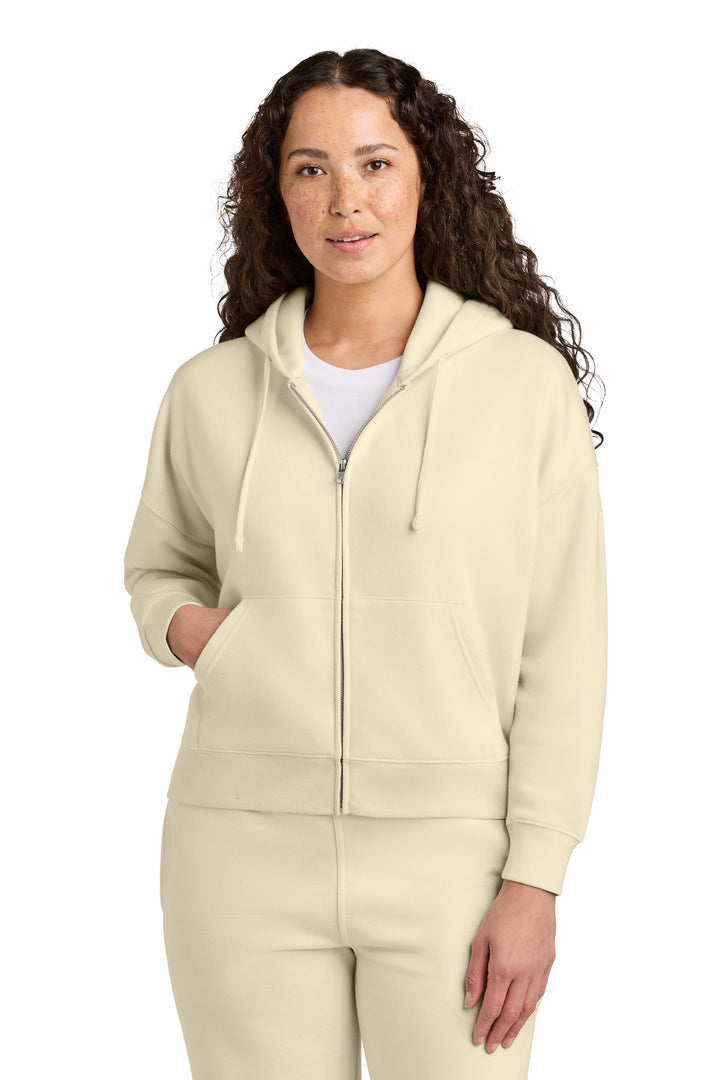 Front View of NaturalRaw Stanley/Stella Women's Stella Ida Full-Zip Hooded Sweatshirt SXW037