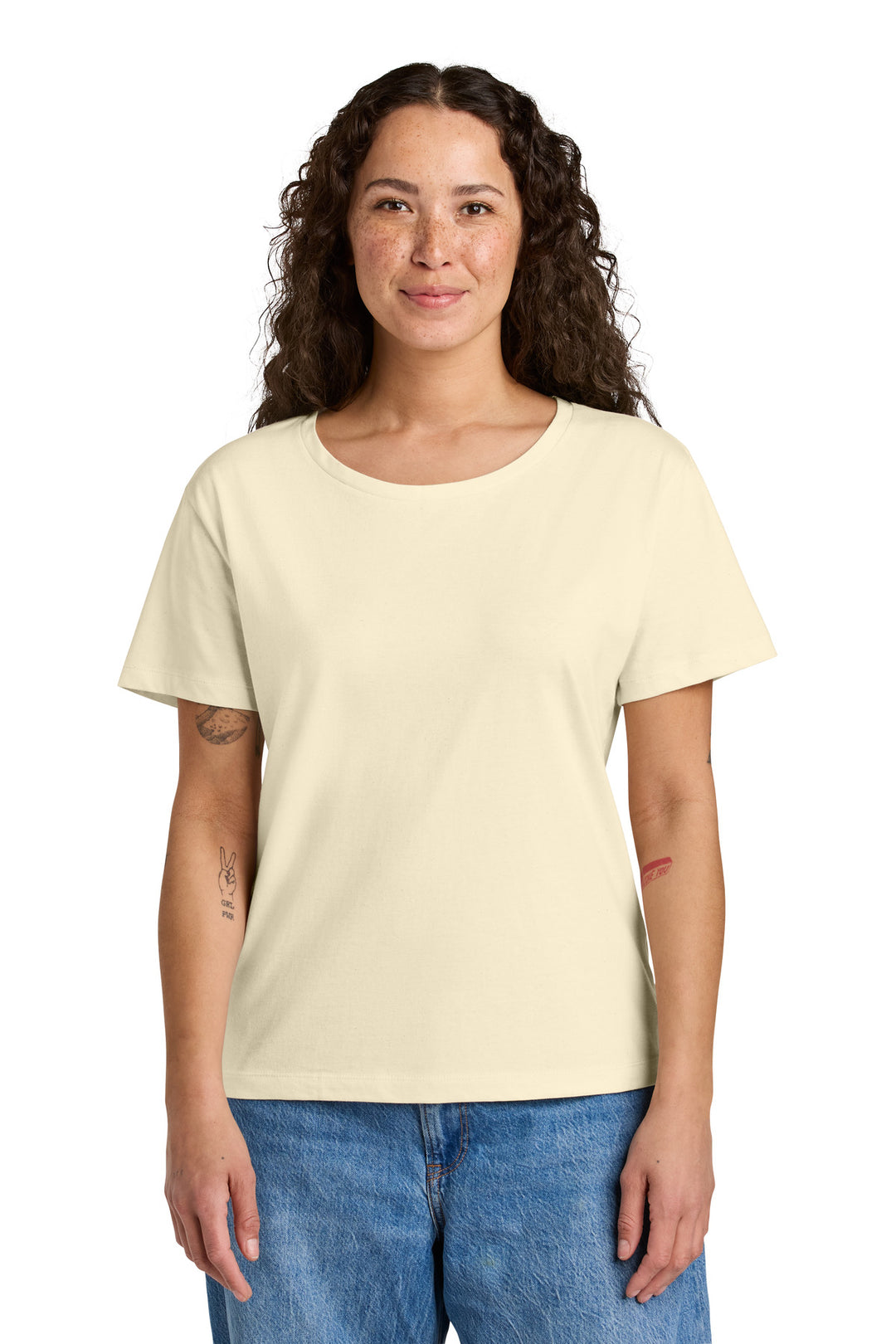 Front View of NaturalRaw Stanley/Stella Women's Stella Serena Scoop Neck Tee SXW008