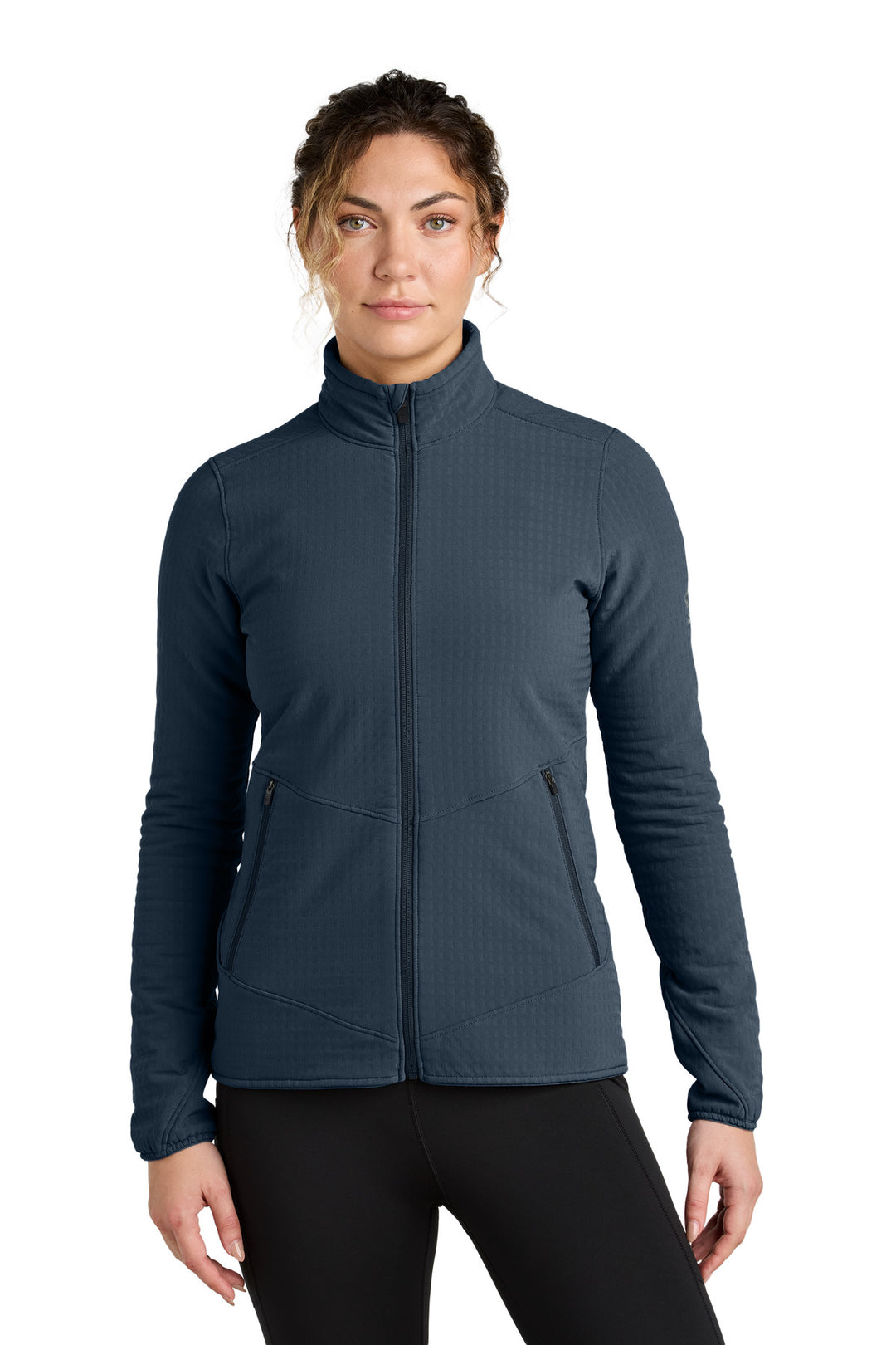 Front View of NavalBlue LIMITED EDITION Outdoor Research Women's Grid Soft Shell Jacket OR322265