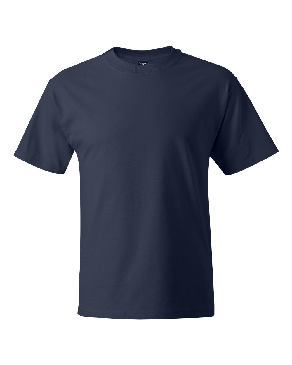 Front View of Navy Beefy-T® T-Shirt - 5180