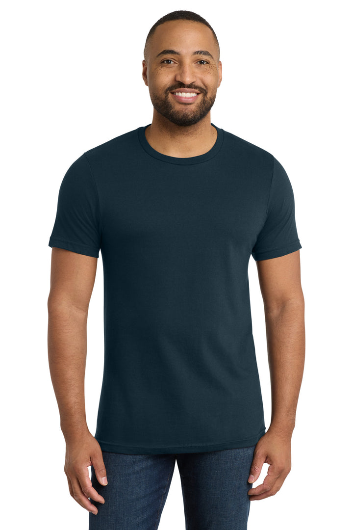 Front View of Navy Blue Port & Company Bouncer Tee PC600