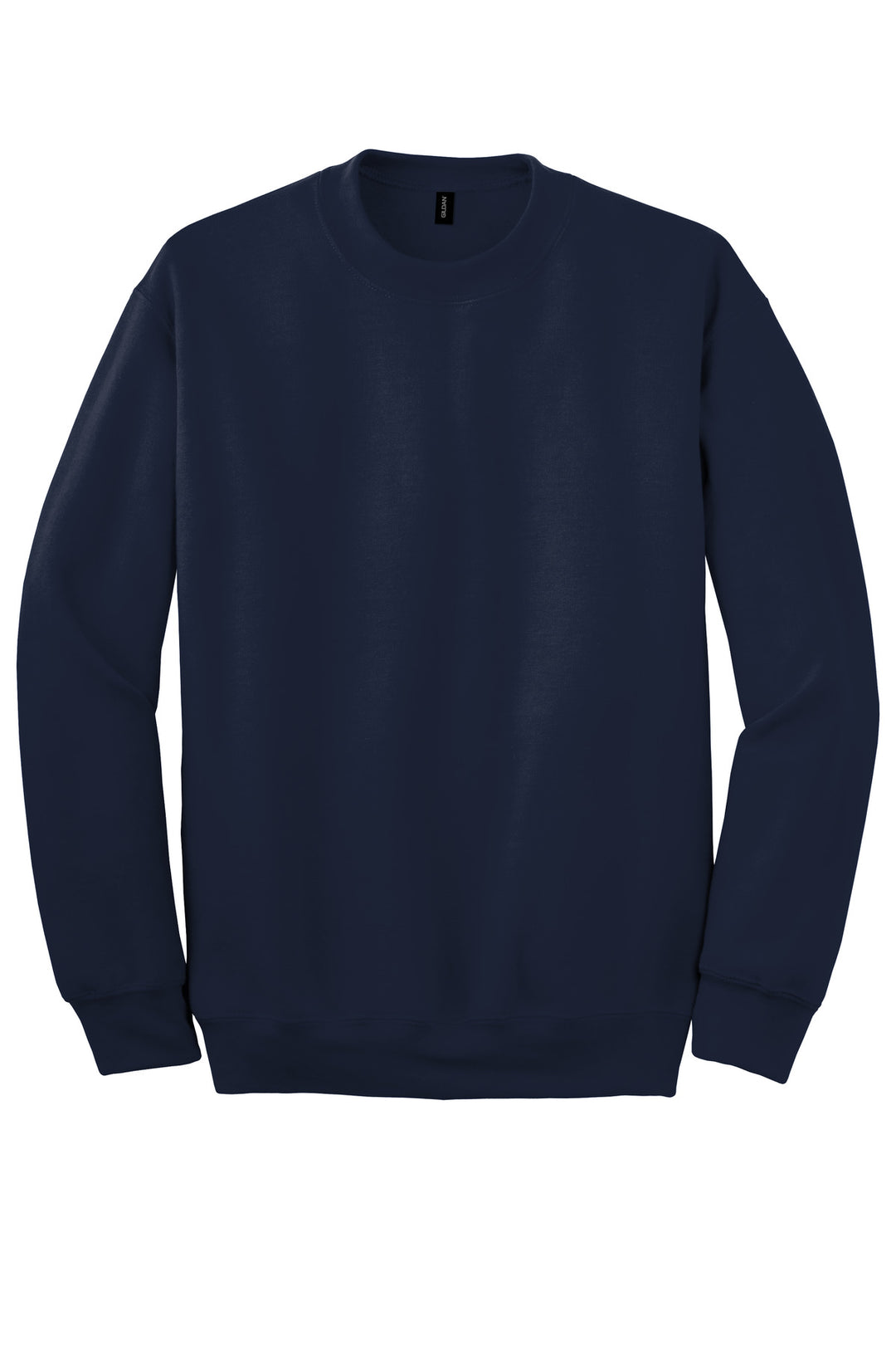 Front View of Navy Gildan - DryBlend Crewneck Sweatshirt. 12000