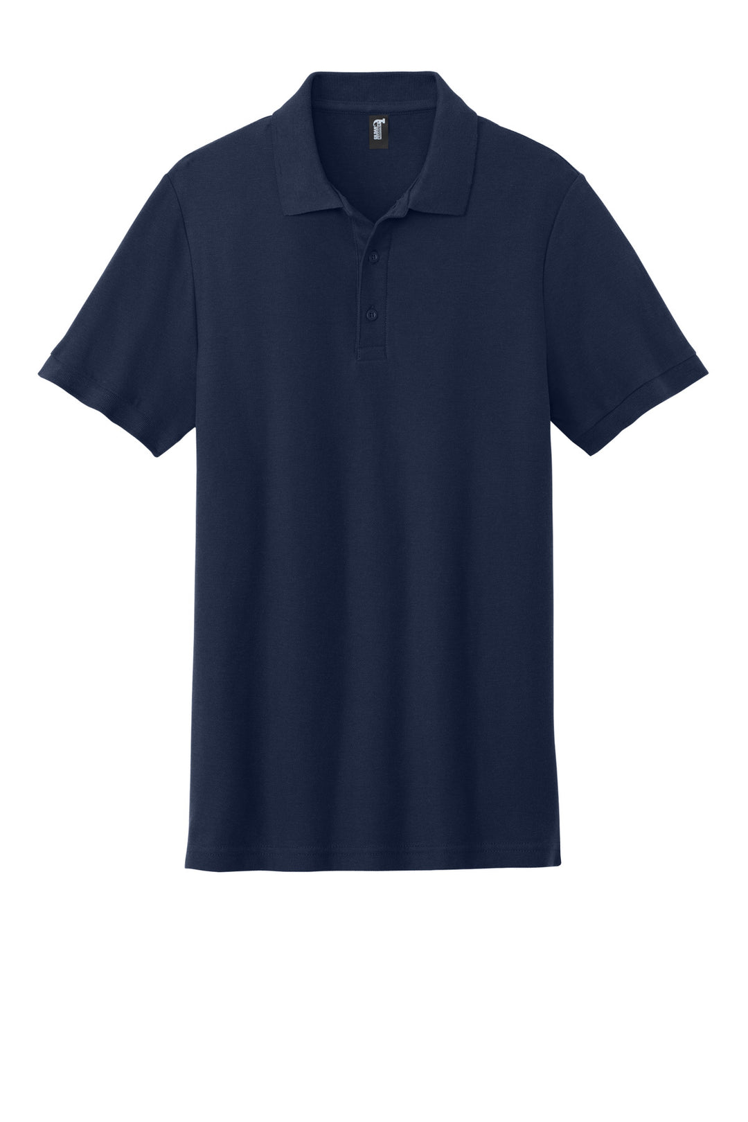 Front View of Navy Gildan Hammer Pique Polo 85800