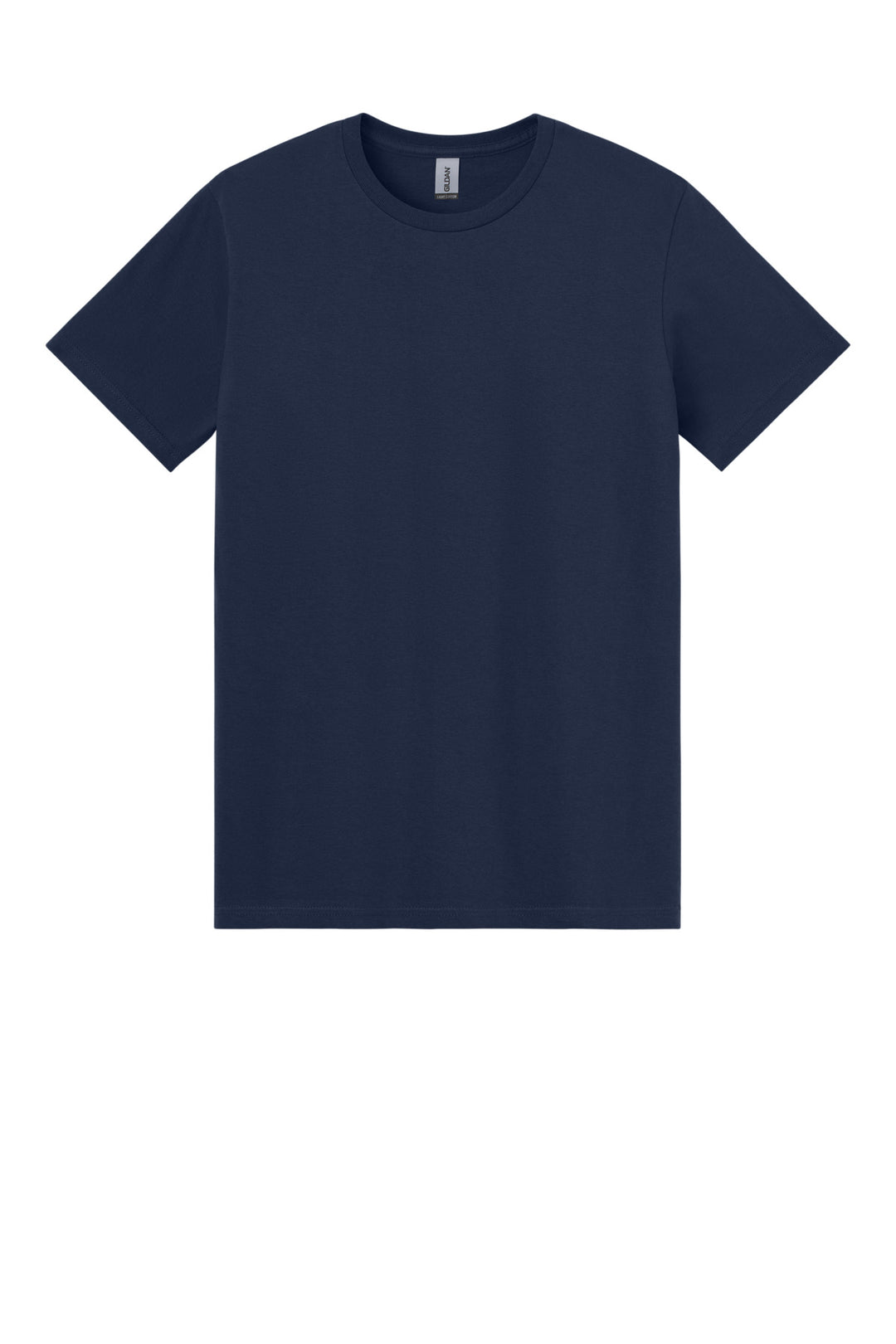 Front View of Navy Gildan Light Cotton Tee 3000