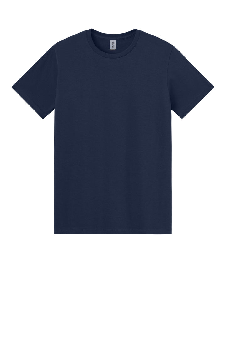Front View of Navy Gildan Light Cotton Tee 3000
