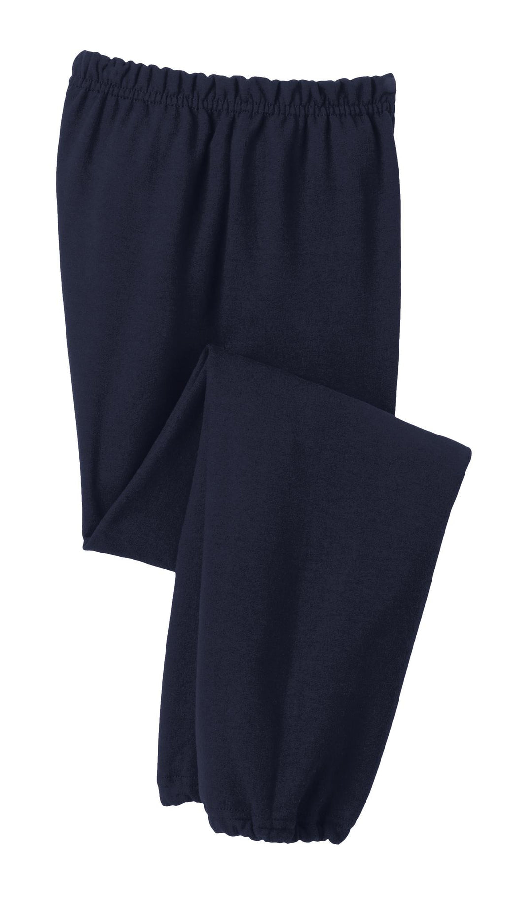 Front View of Navy Gildan Youth Heavy Blend Sweatpant. 18200B