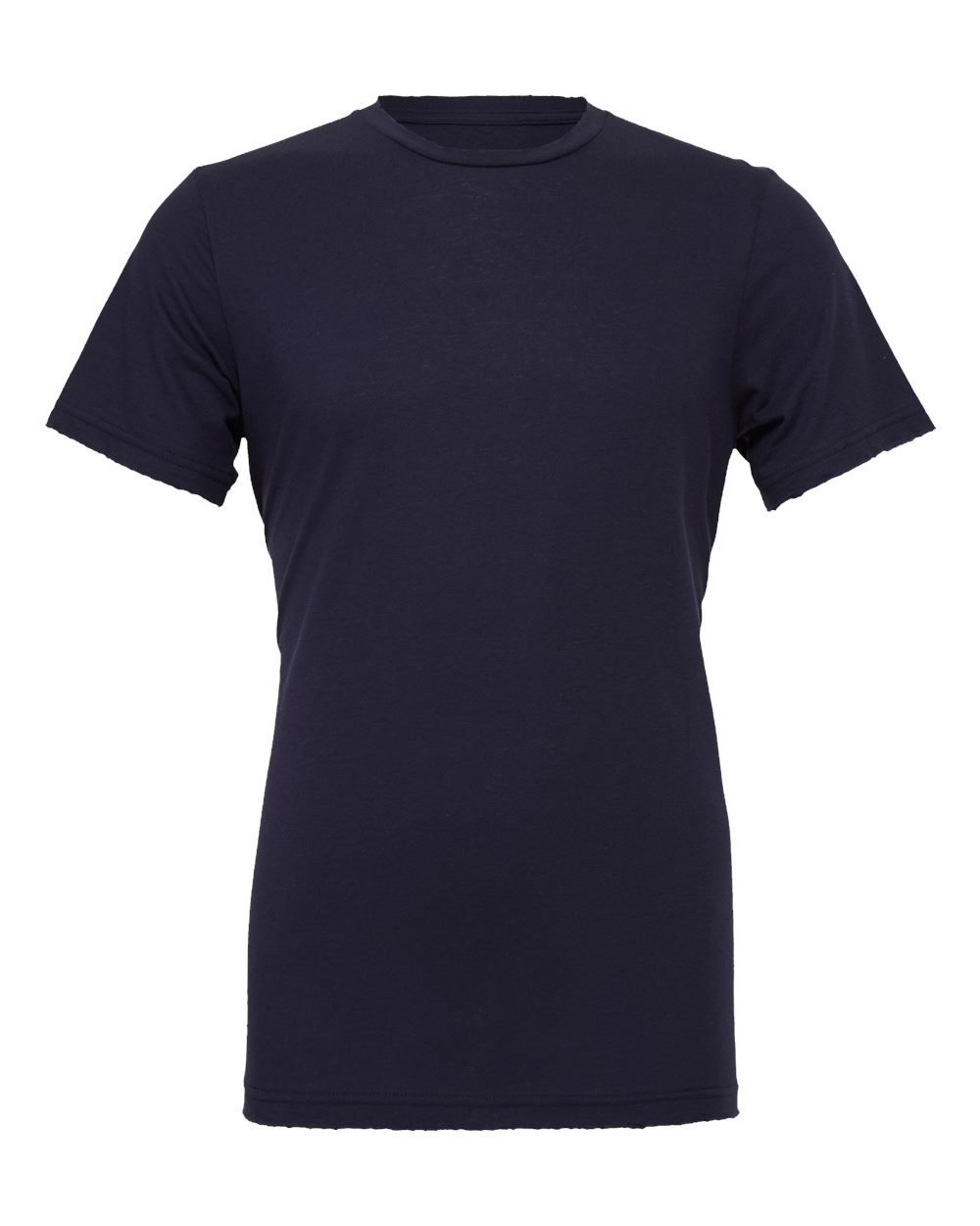 Front View of Navy Jersey Tee - 3001