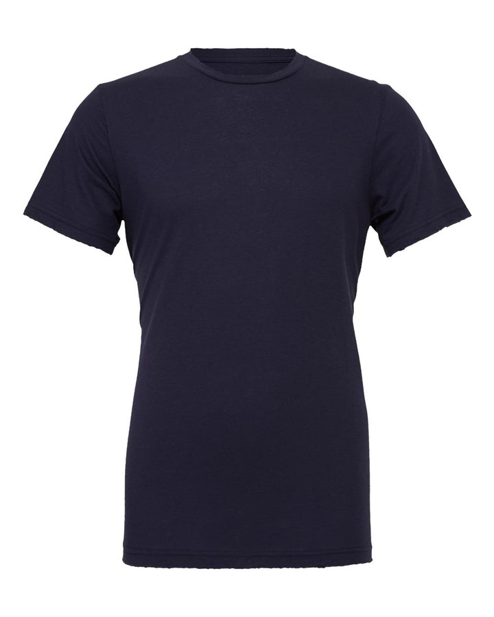 Front View of Navy Jersey Tee - 3001
