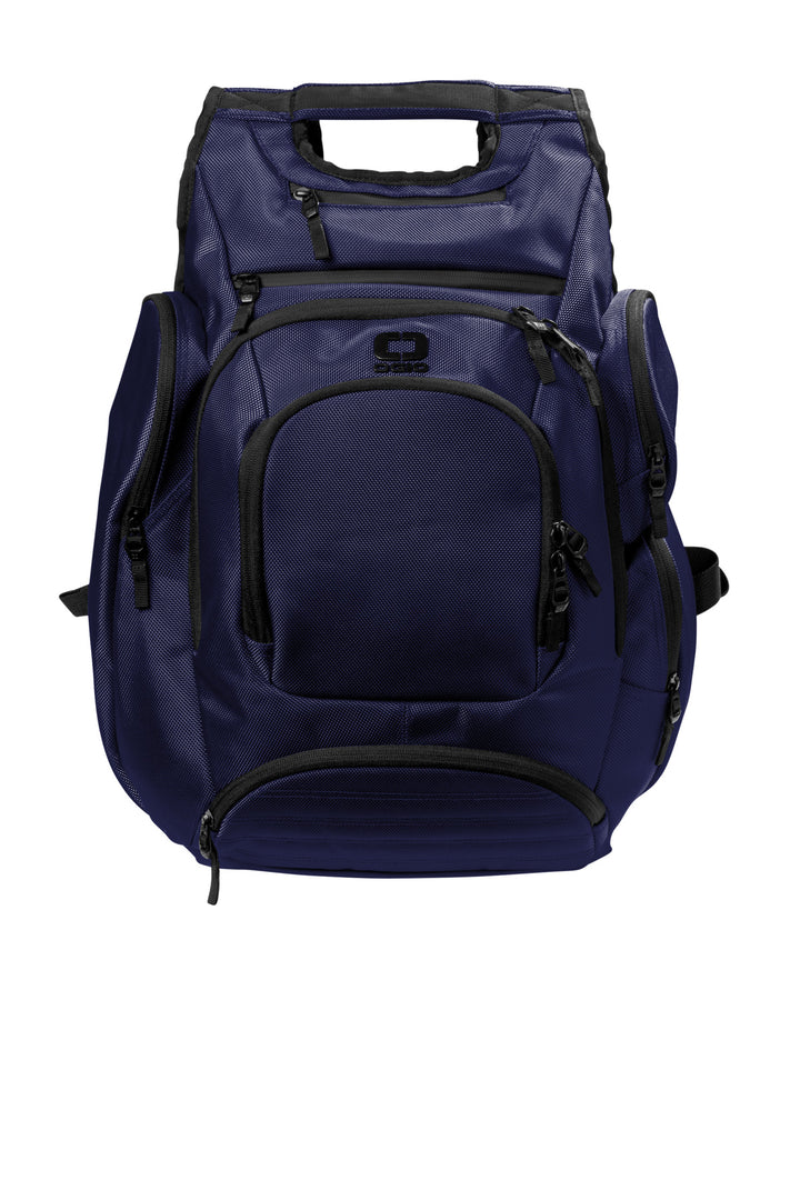 Front View of Navy OGIO Metro Ballistic Pack 711107