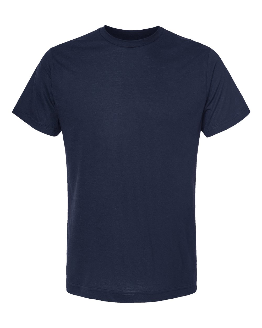 Front View of Navy Poly-Rich T-Shirt - 241