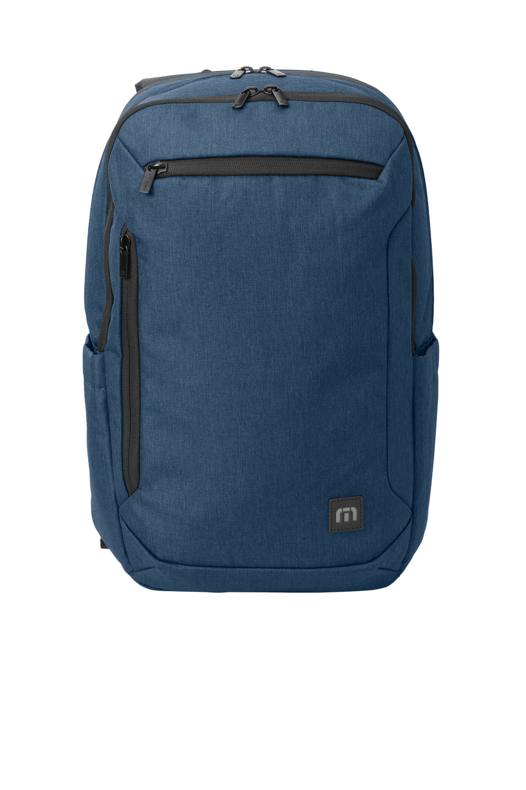 Front View of NavyHthr TravisMathew Duration Backpack TMB105