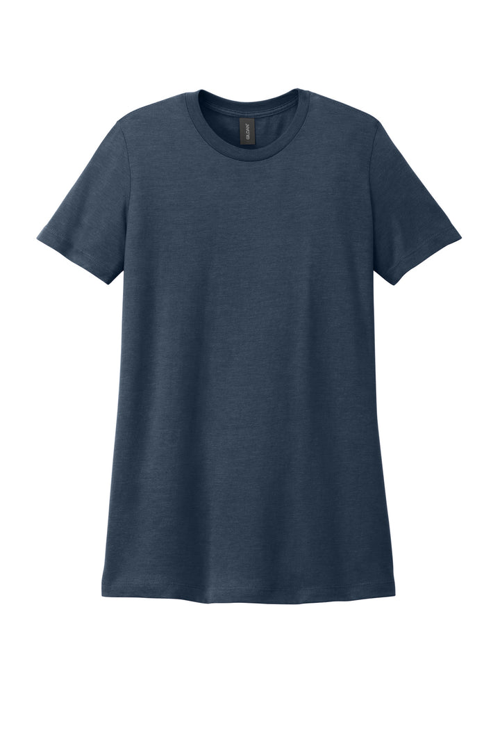 Front View of NavyMist Gildan Softstyle Women's CVC T-Shirt 64001LCVC