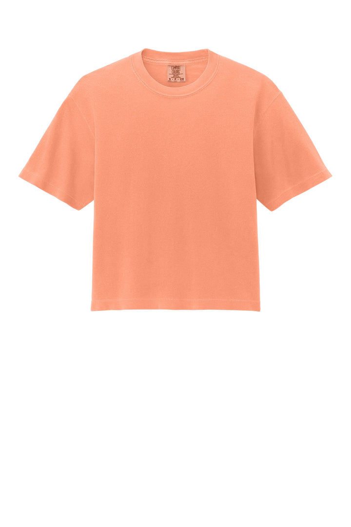 Front View of NCantloupe Comfort Colors Women's Heavyweight Boxy Tee 3023CL