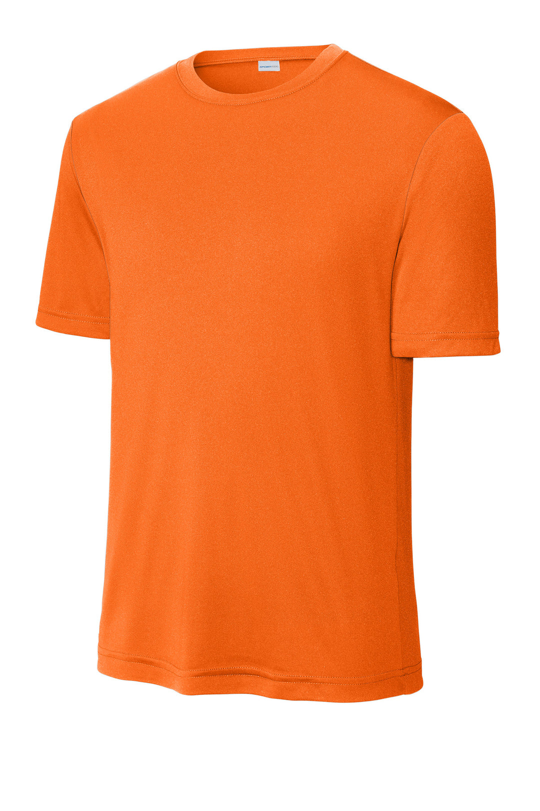 Front View of Neon Orange Sport-Tek PosiCharge Competitor Tee. ST350