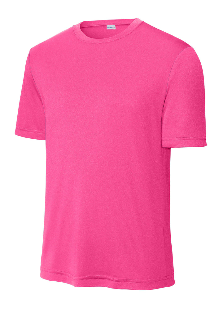 Front View of Neon Pink Sport-Tek PosiCharge Competitor Tee. ST350