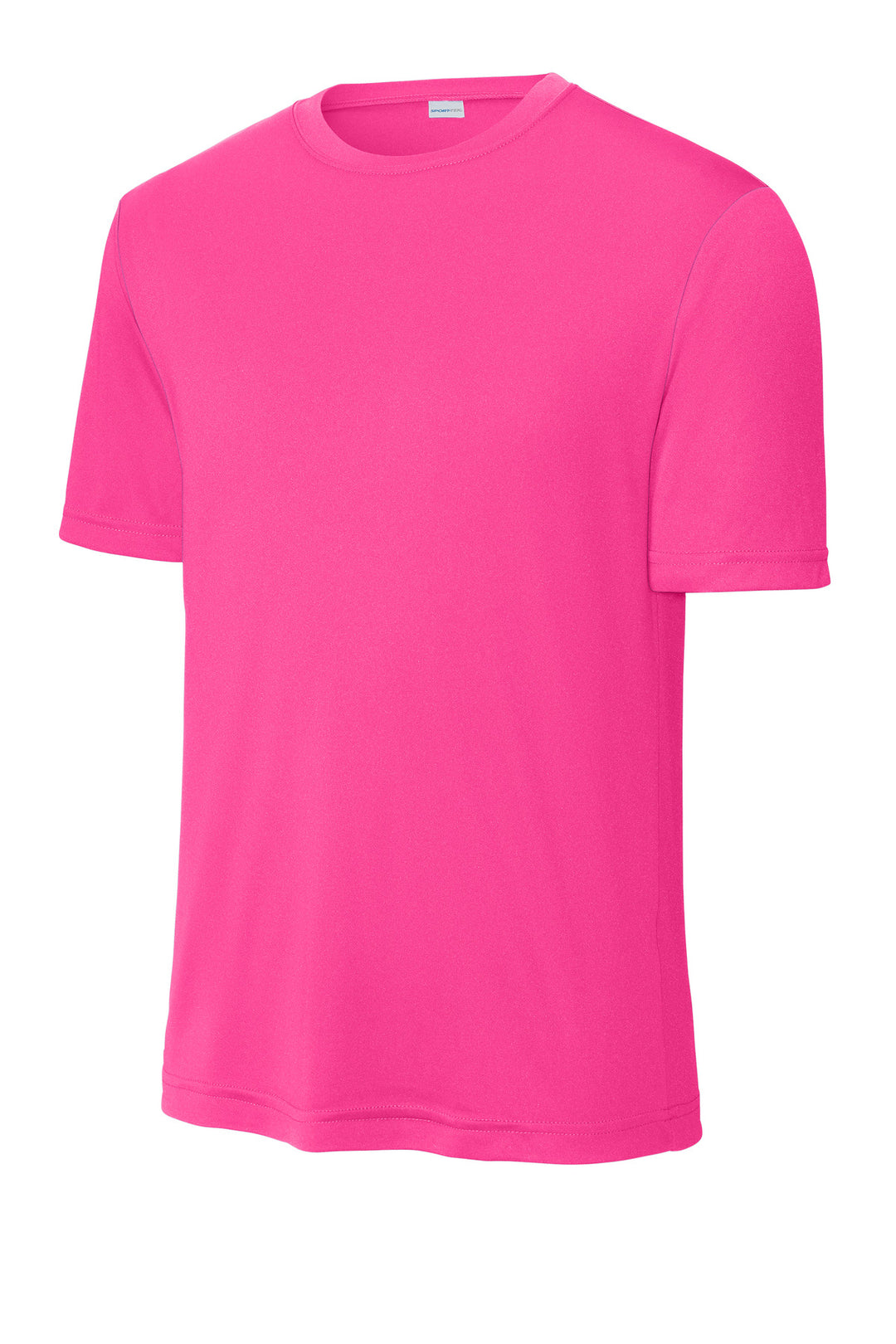 Front View of Neon Pink Sport-Tek PosiCharge Competitor Tee. ST350