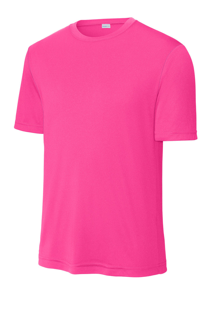 Front View of Neon Pink Sport-Tek PosiCharge Competitor Tee. ST350
