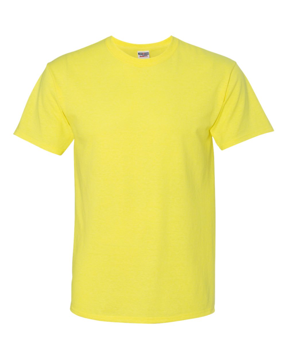 Front View of Neon Yellow Dri-Power® 50/50 T-Shirt - 29MR