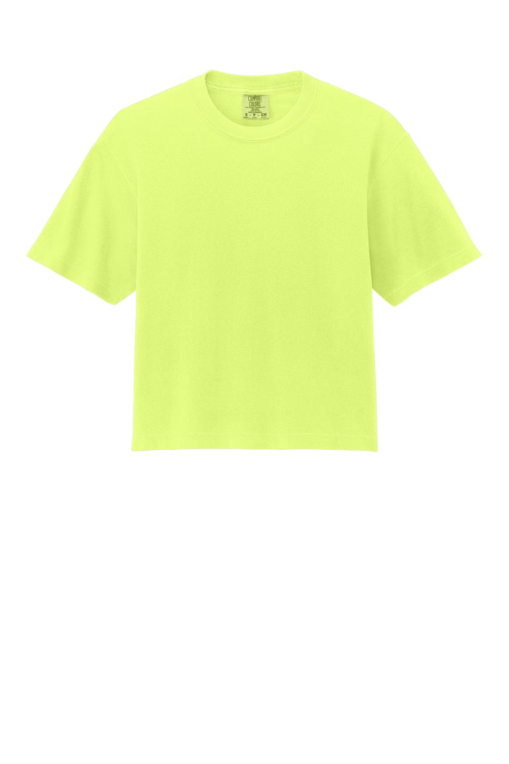 Front View of NeonLemon Comfort Colors Women's Heavyweight Boxy Tee 3023CL