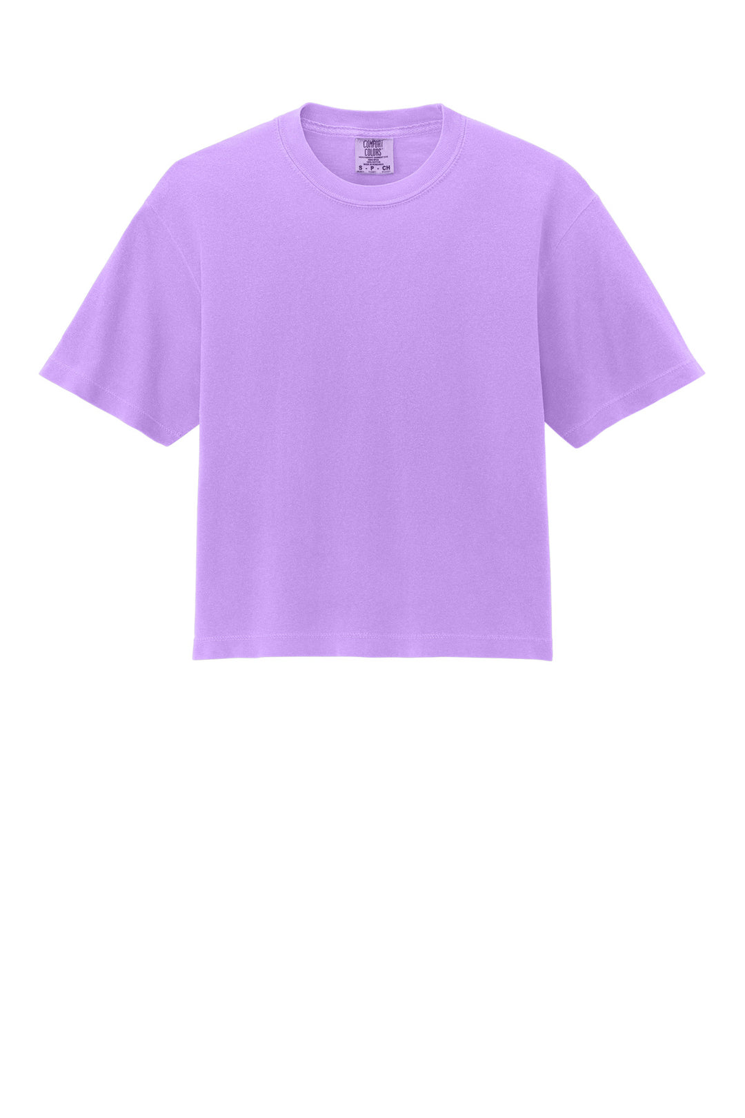 Front View of NeonVio Comfort Colors Women's Heavyweight Boxy Tee 3023CL