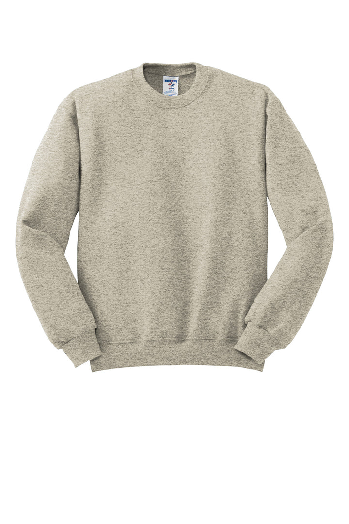 Front View of OatHthr Jerzees - NuBlend Crewneck Sweatshirt. 562M