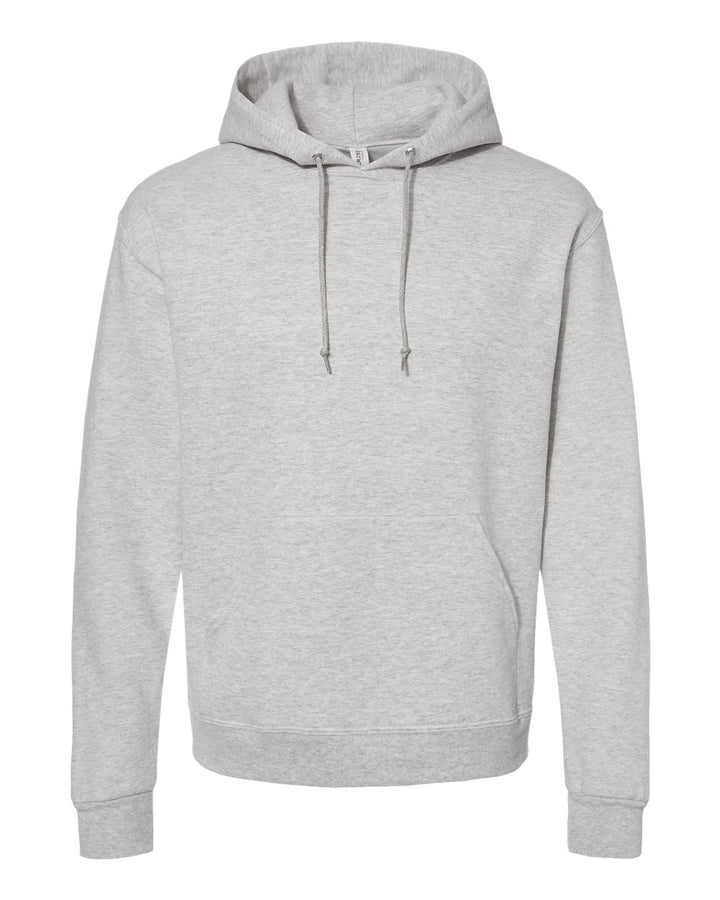 Front View of Oatmeal Heather NuBlend® Hooded Sweatshirt - 996MR