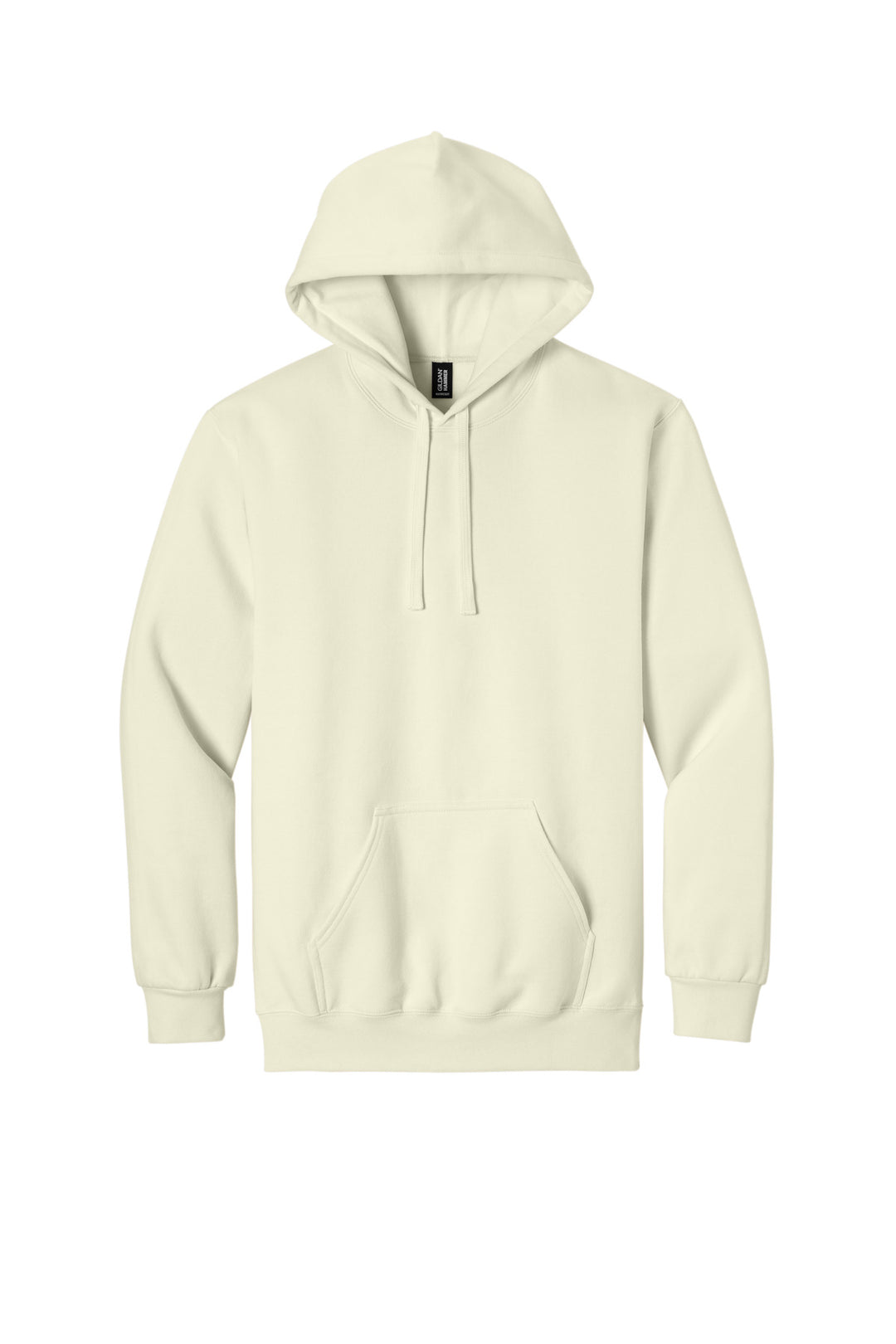 Front View of OffWhite Gildan Hammer Maxweight Hooded Sweatshirt 19500