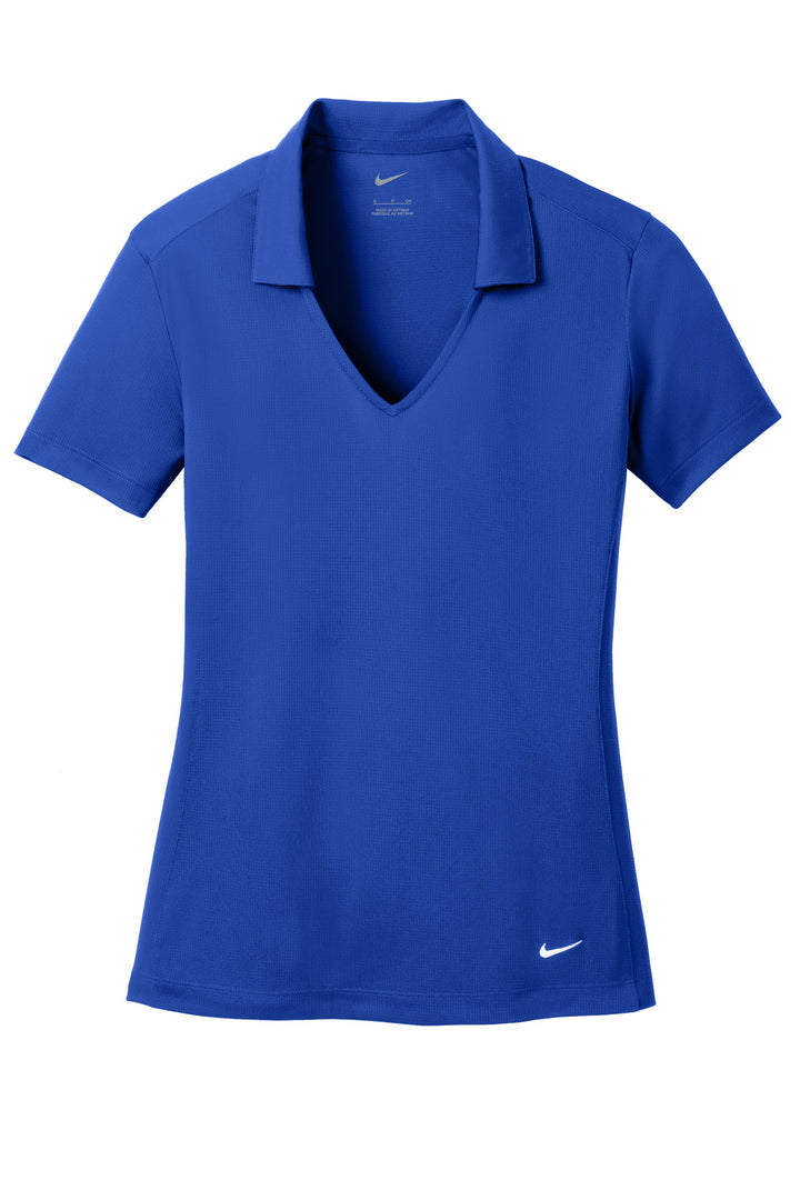 Front View of Old Royal Nike Women's Dri-FIT Vertical Mesh Polo. 637165