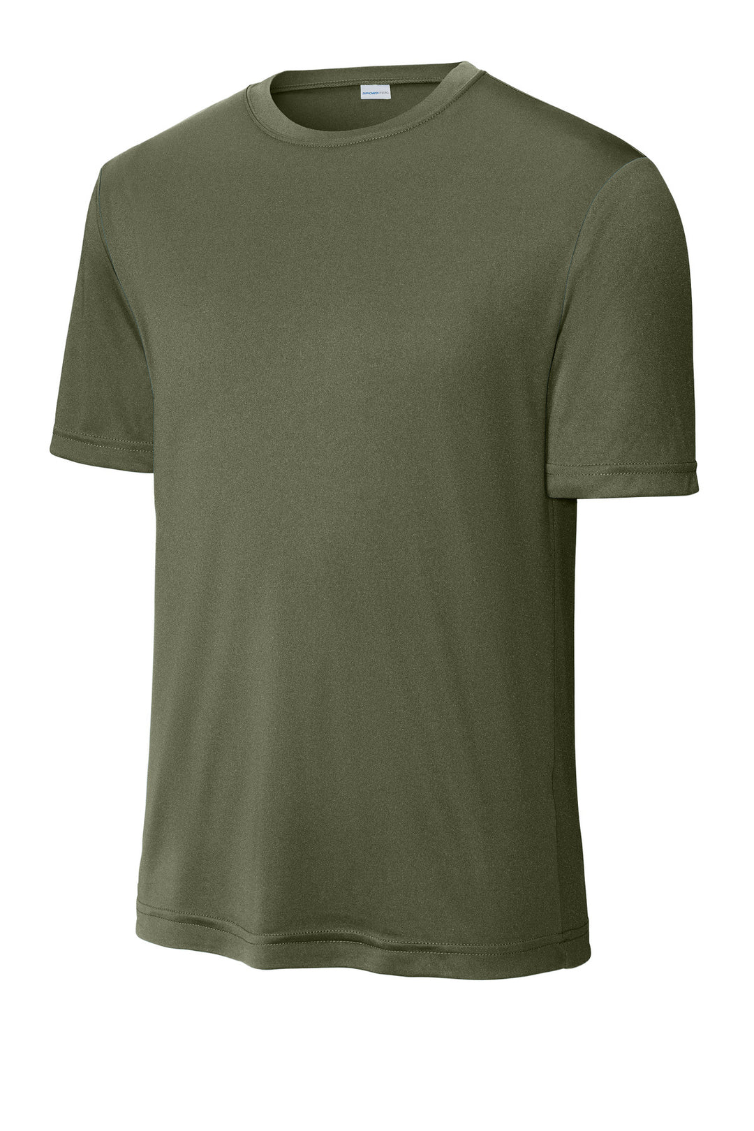 Front View of Olive Drab Grn Sport-Tek PosiCharge Competitor Tee. ST350