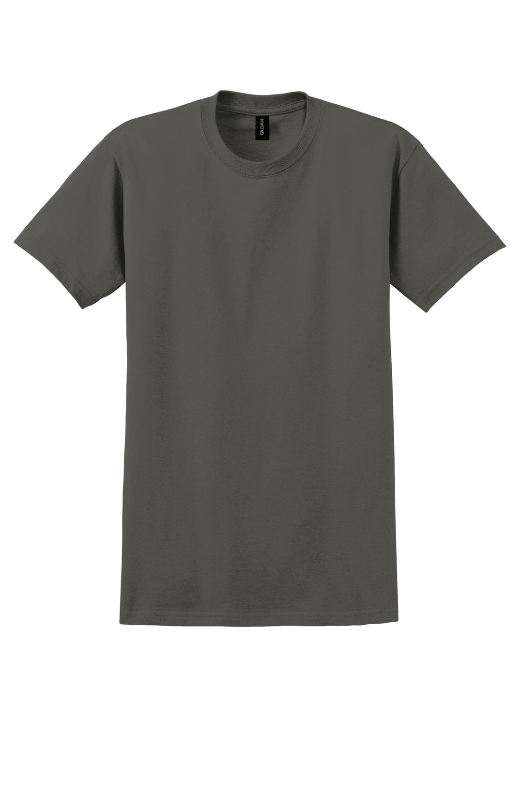 Front View of Olive Gildan - Ultra Cotton 100% US Cotton T-Shirt. 2000
