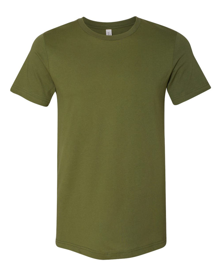 Front View of Olive Jersey Tee - 3001