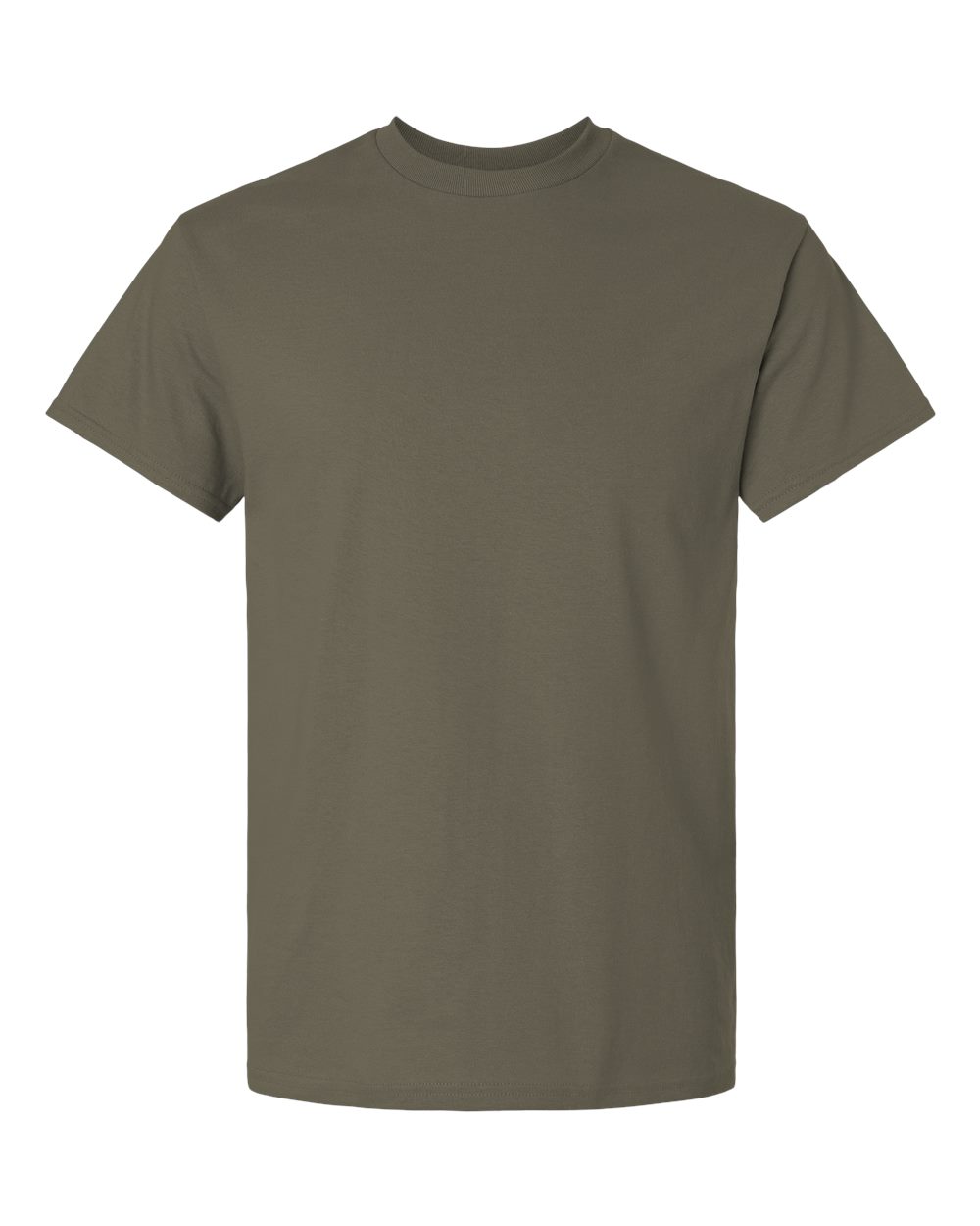 Front View of Olive Ultra Cotton® T-Shirt - 2000