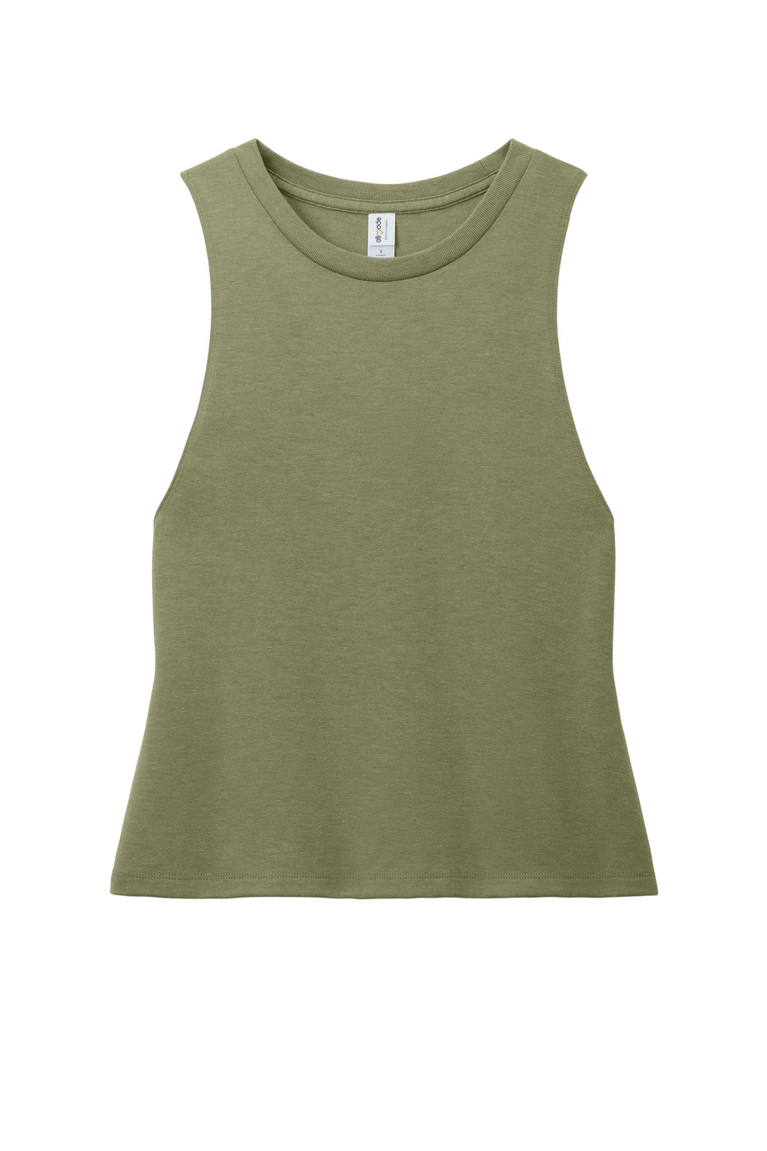 Front View of OliveYouGn Allmade Women's Tri-Blend Muscle Tank AL2020