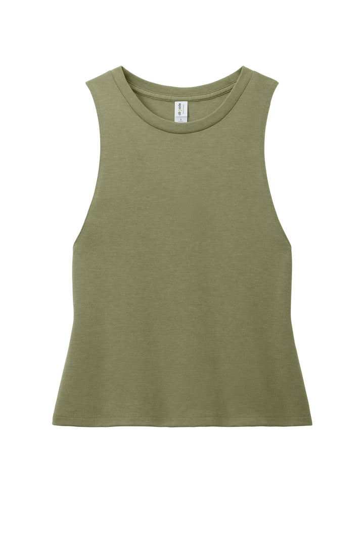 Front View of OliveYouGn Allmade Women's Tri-Blend Muscle Tank AL2020