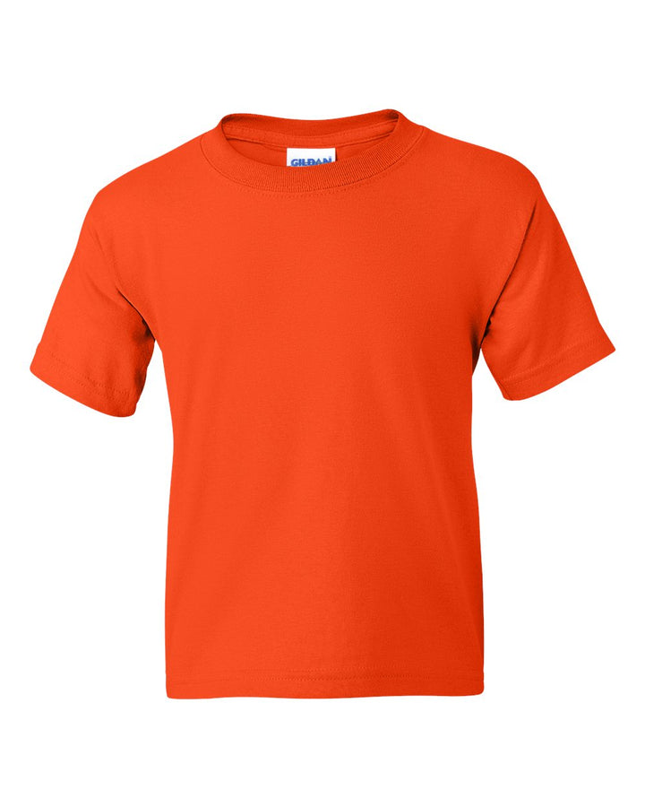 Front View of Orange DryBlend® Youth T-Shirt - 8000B