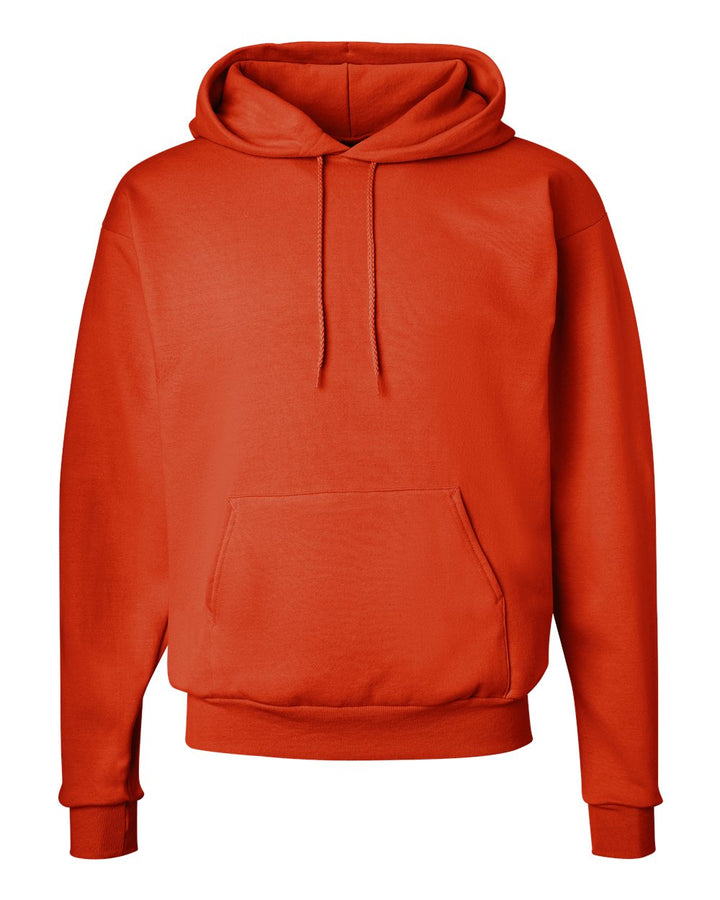 Front View of Orange Ecosmart® Hooded Sweatshirt - P170