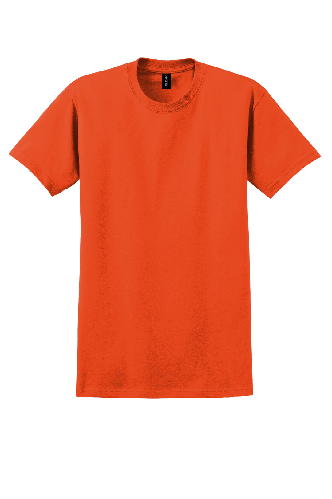 Front View of Orange Gildan - Ultra Cotton 100% US Cotton T-Shirt. 2000
