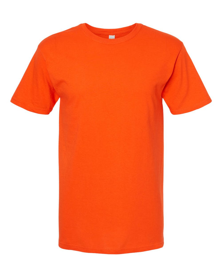 Front View of Orange Gold Soft Touch T-Shirt - 4800