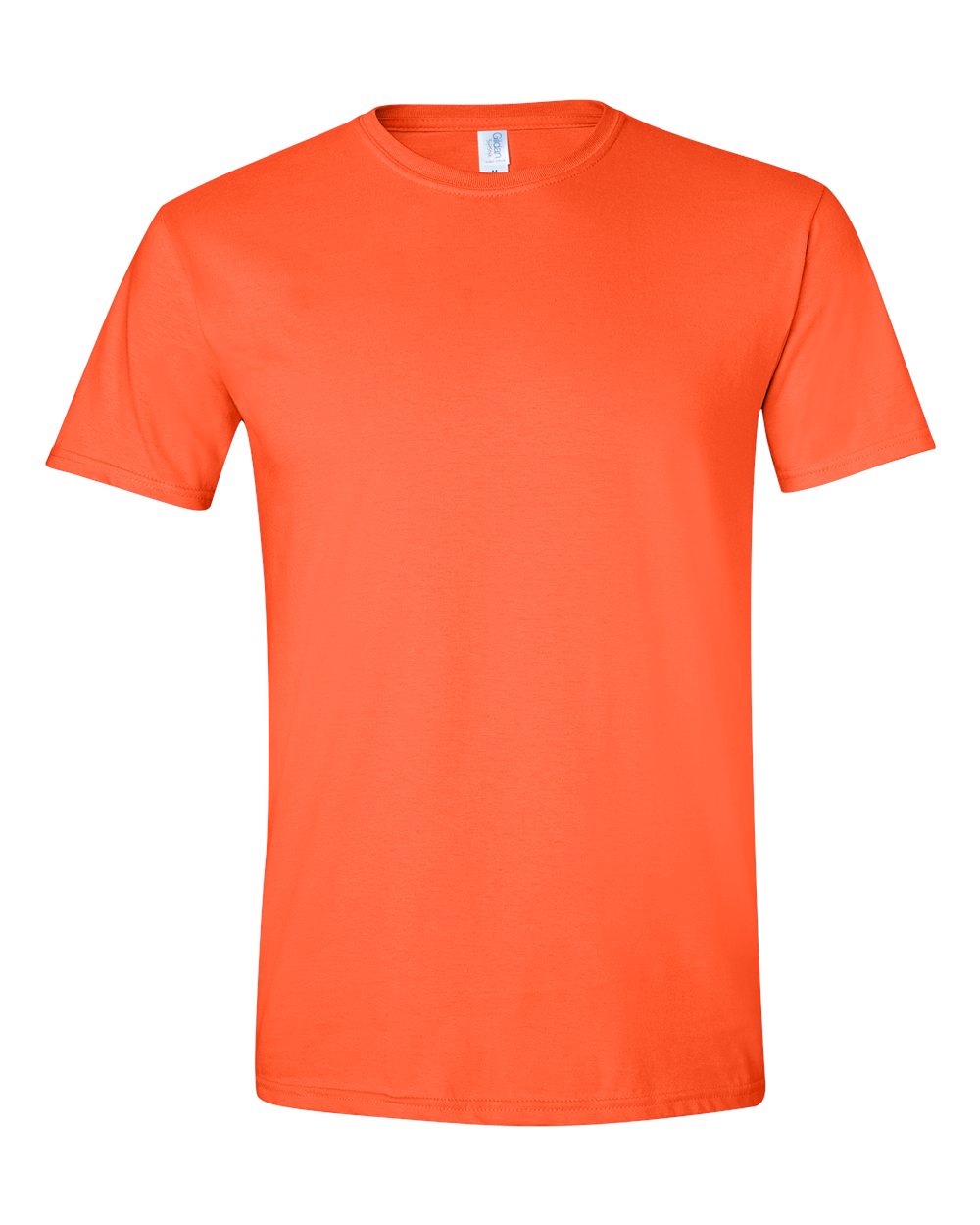 Front View of Orange Softstyle® T-Shirt - 64000