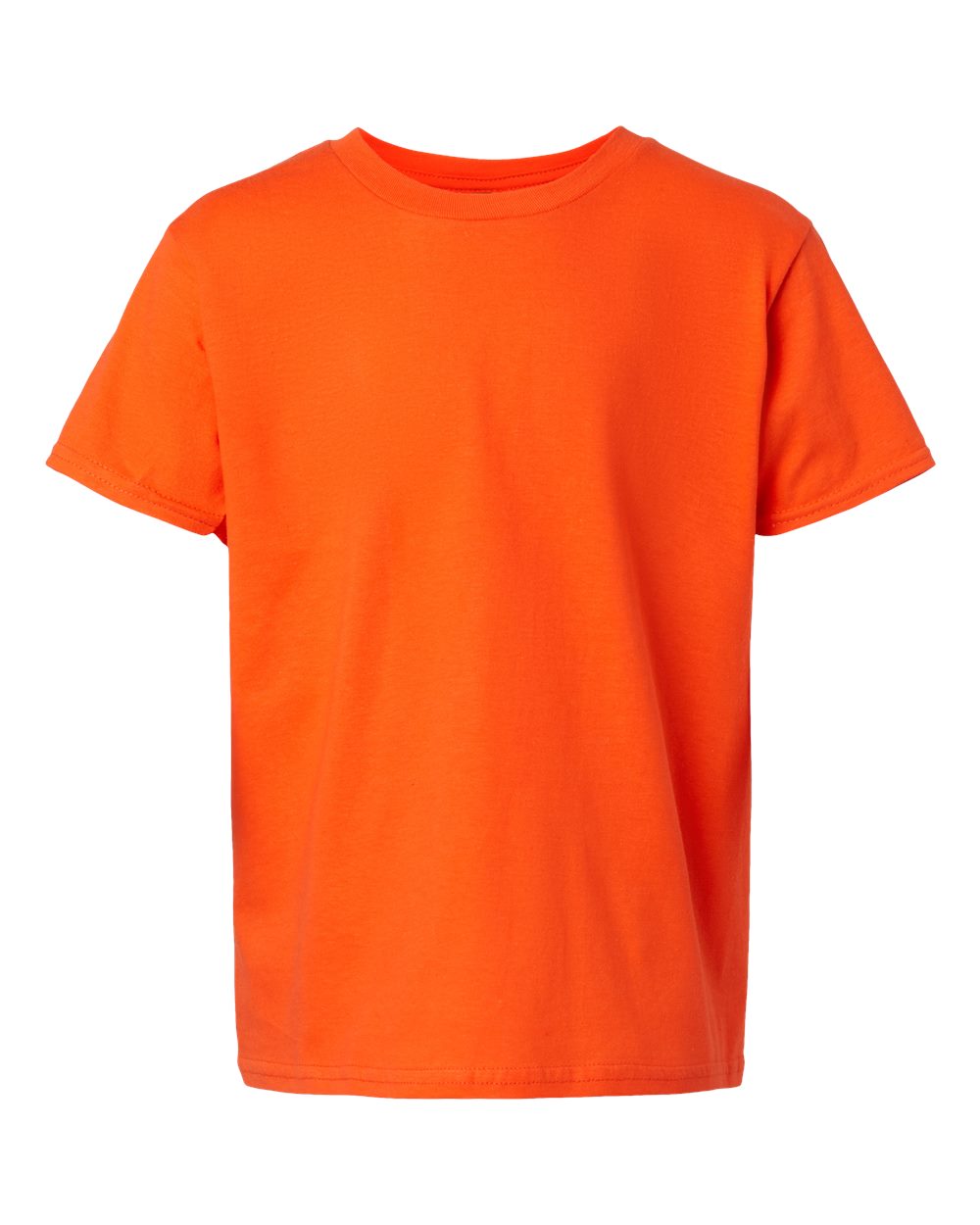 Front View of Orange Softstyle® Youth T-Shirt - 64000B