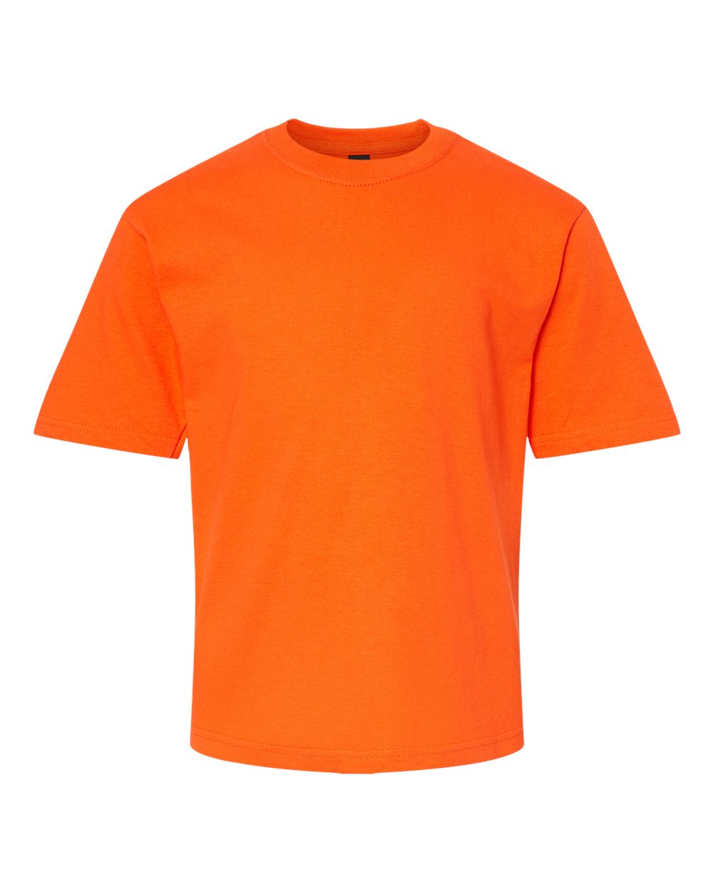 Front View of Orange Youth Gold Soft Touch T-Shirt - 4850