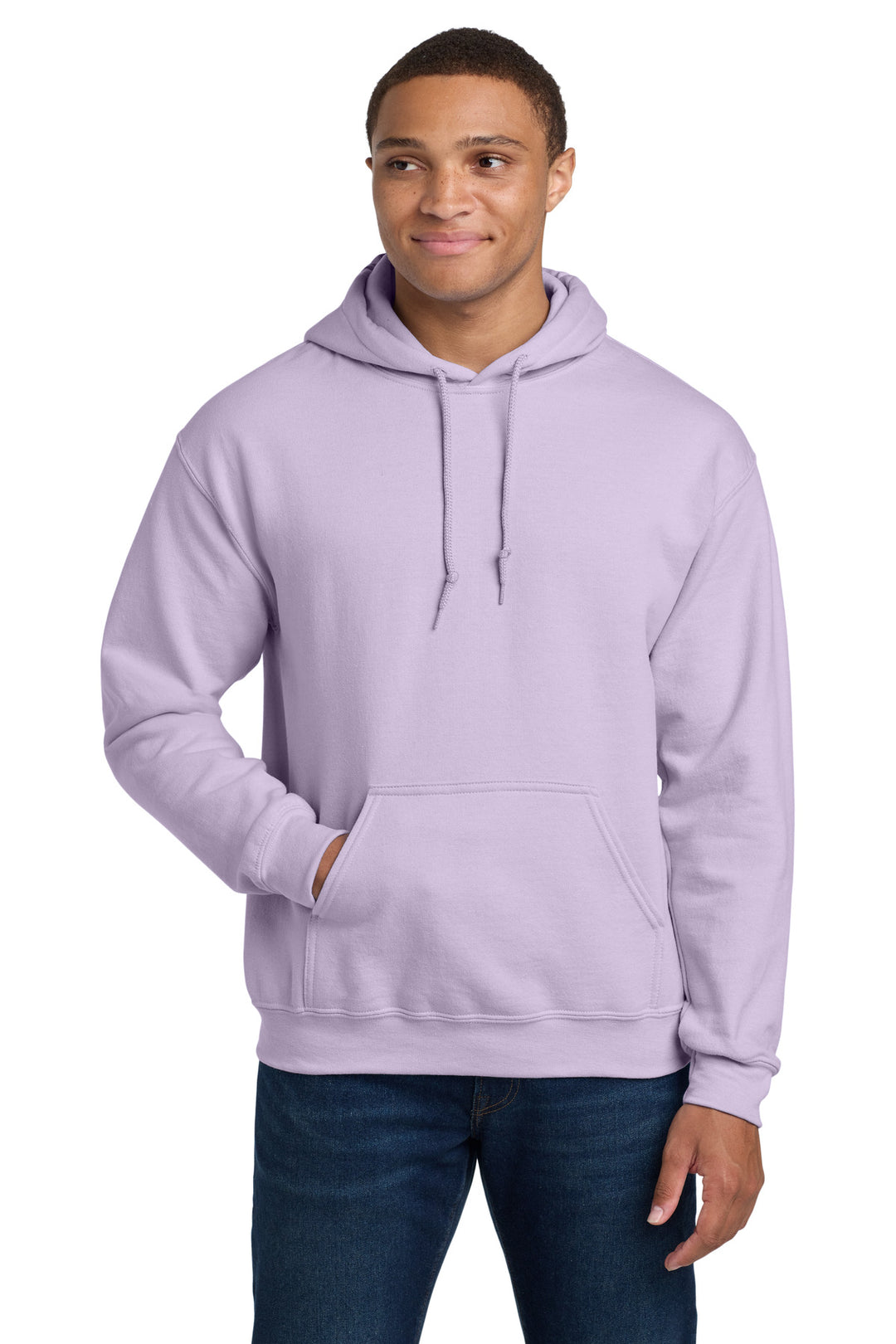 Front View of Orchid Gildan - Heavy Blend Hooded Sweatshirt. 18500