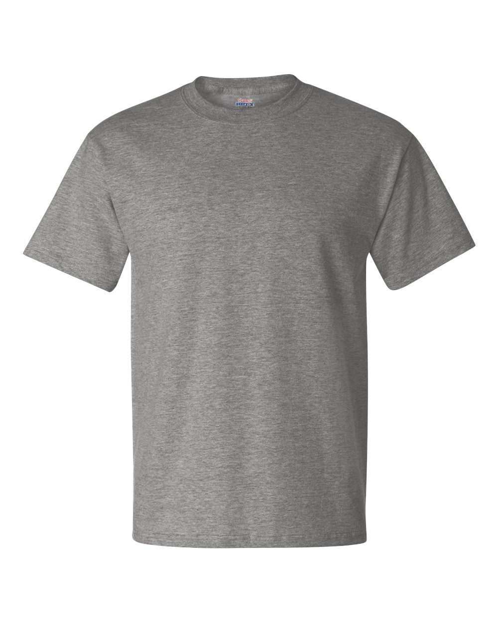 Front View of Oxford Grey Beefy-T® T-Shirt - 5180