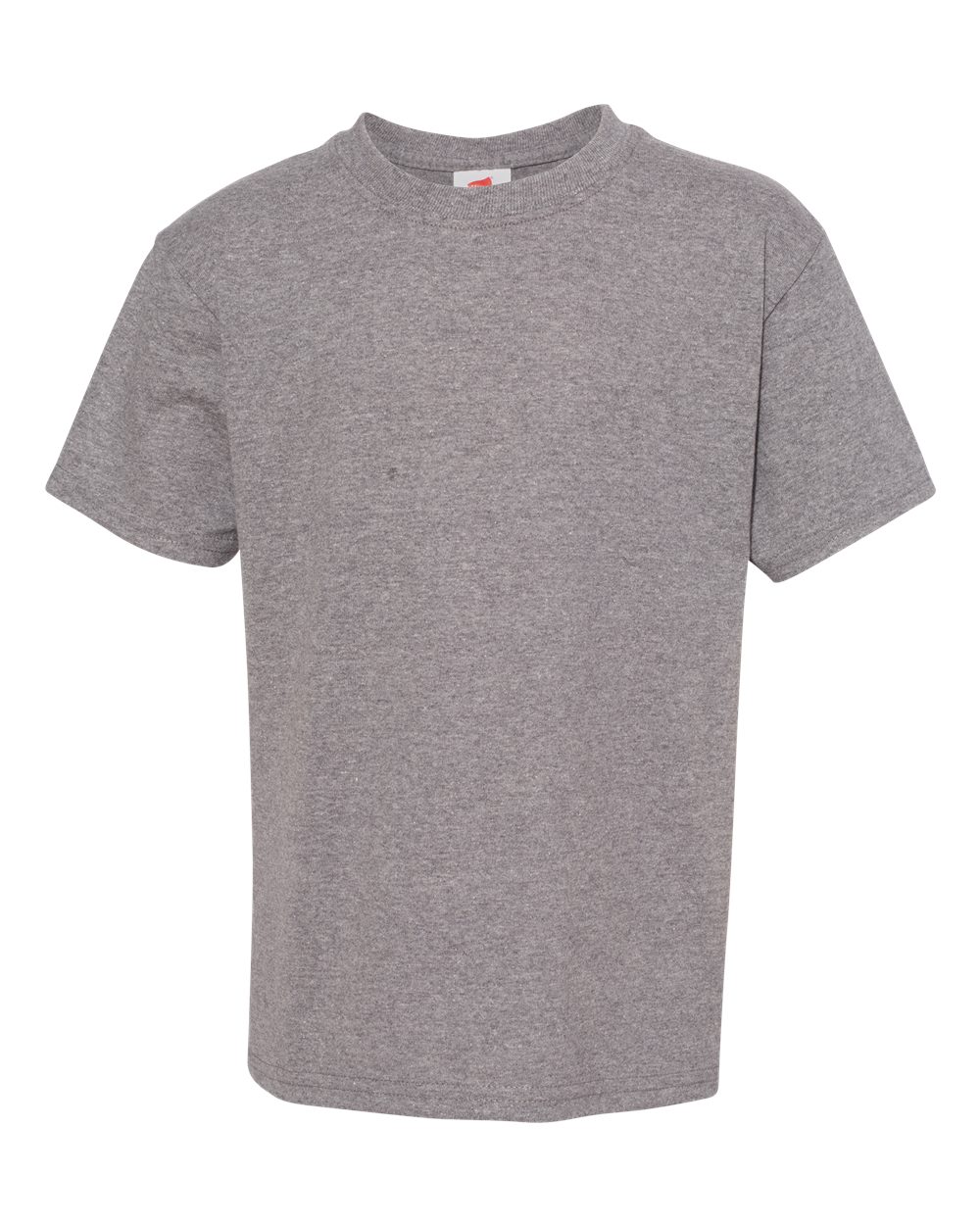 Front View of Oxford Grey Ecosmart™ Youth T-Shirt - 5370