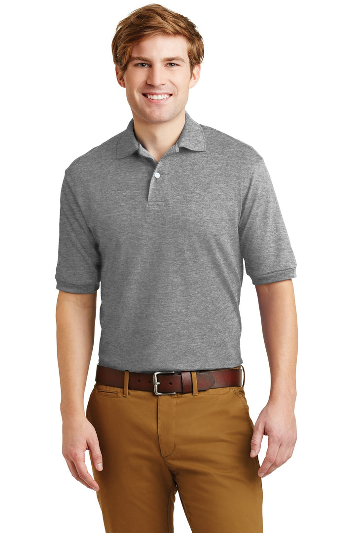 Front View of Oxford Jerzees Dri-Power Sport Shirt. 437M