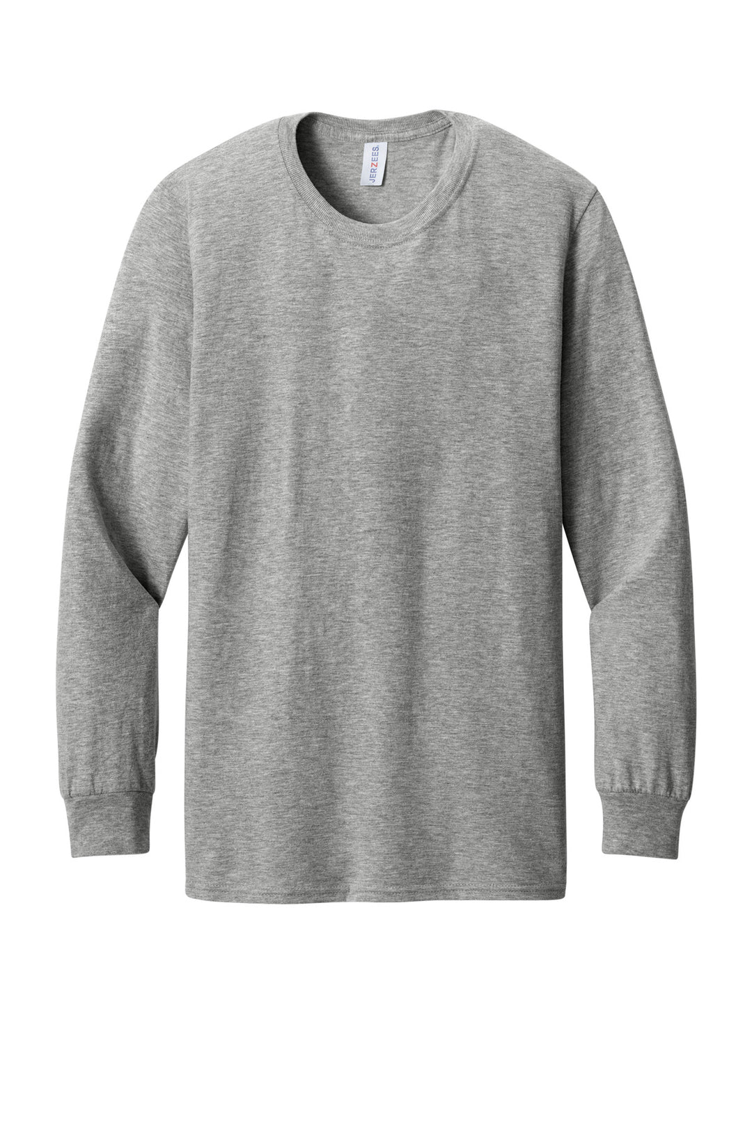 Front View of Oxford Jerzees Premium Blend Ring Spun Long Sleeve T-Shirt 560LS