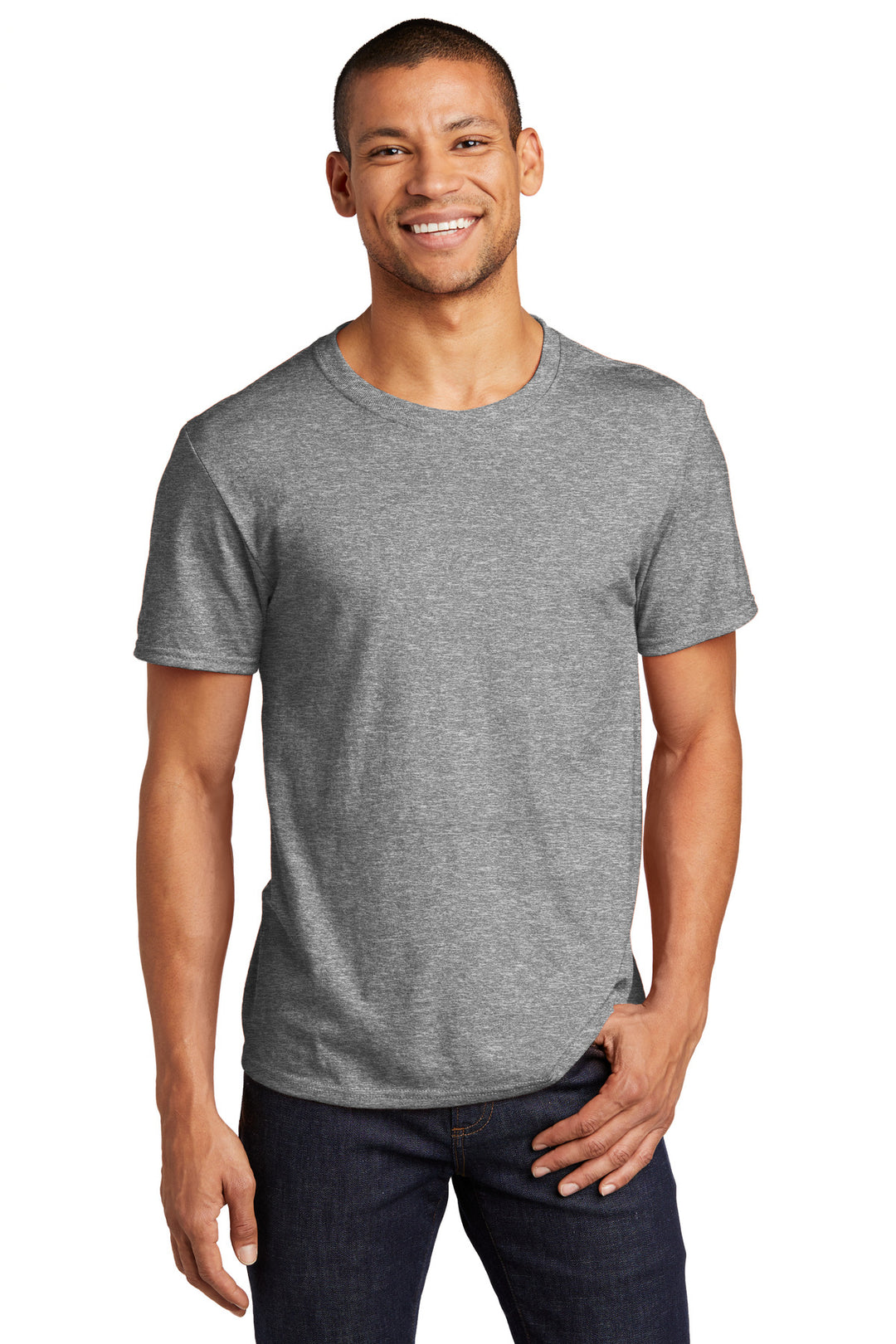 Front View of Oxford Jerzees Premium Blend Ring Spun T-Shirt 560M