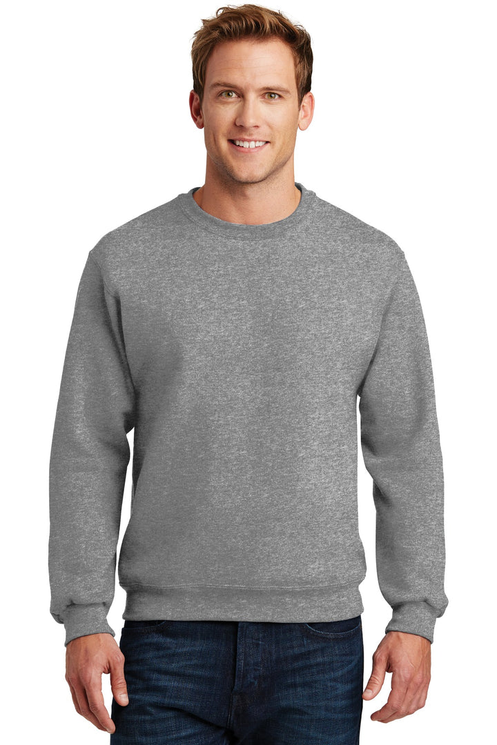 Front View of Oxford Jerzees Super Sweats NuBlend - Crewneck Sweatshirt. 4662M