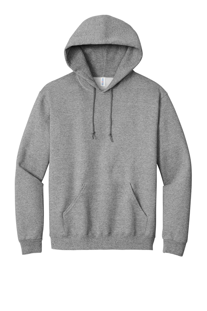 Front View of Oxford Jerzees Super Sweats NuBlend - Pullover Hooded Sweatshirt. 4997M