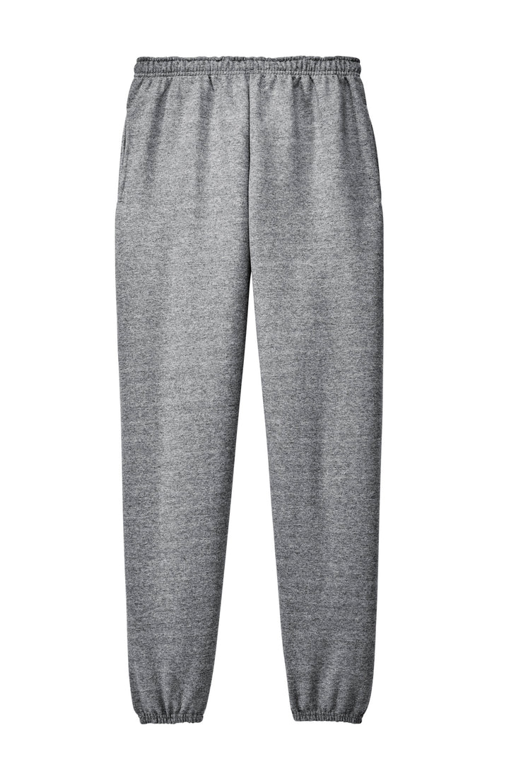 Front View of Oxford Jerzees Super Sweats NuBlend - Sweatpant with Pockets. 4850MP